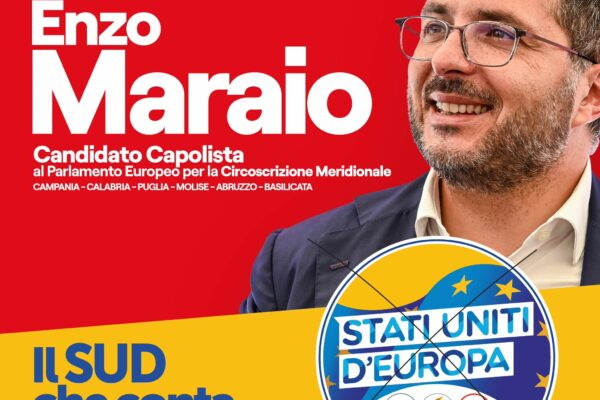 Europee. Maraio (SUE – PSI): “Esportiamo il modello Campania in Europa per difendere il Mezzogiorno. La Regione Campania ha saputo utilizzare in maniera virtuosa i fondi Ue”